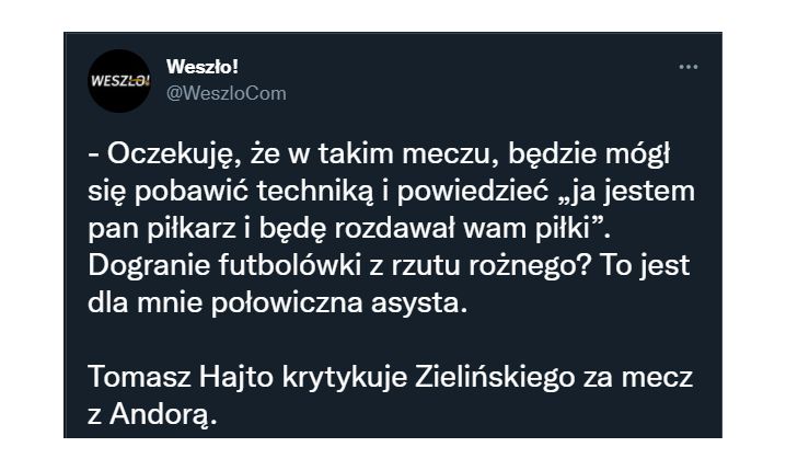 Tak Hajto KRYTYKUJE Zielińskiego po meczu z Andorą!